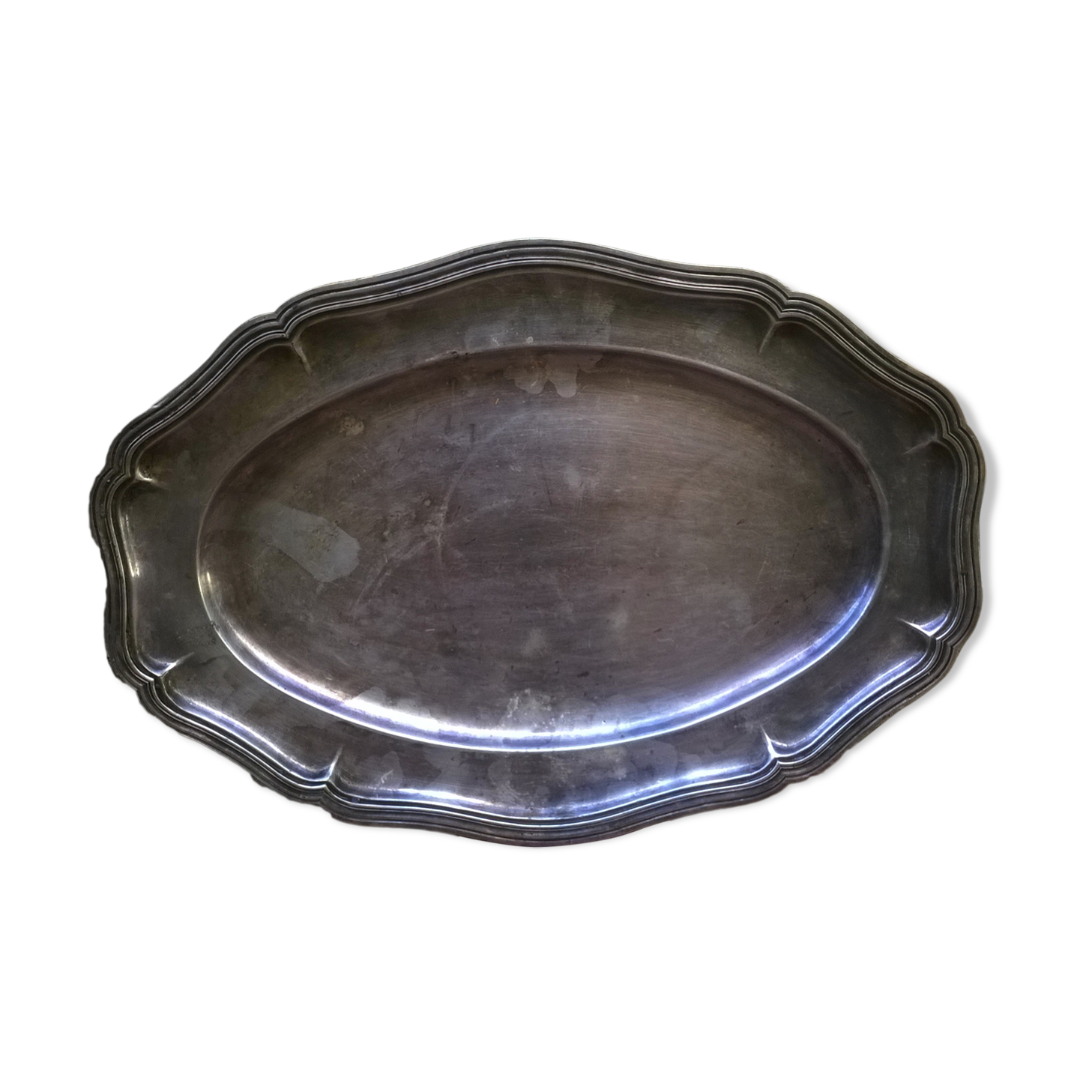 Silver metal dish