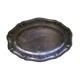 Silver metal dish