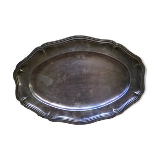 Silver metal dish