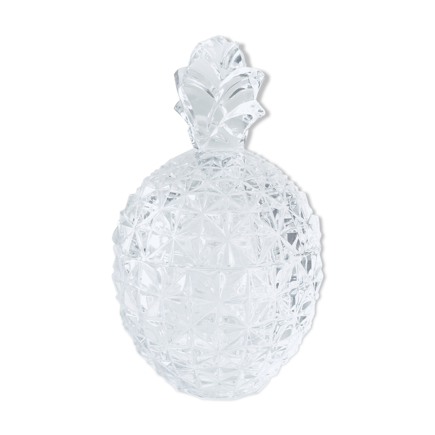 Crystal pineapple candy jar