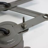 Set of Two Adjustable Industrial Wall Lamps, 1950's, Czechoslovakia