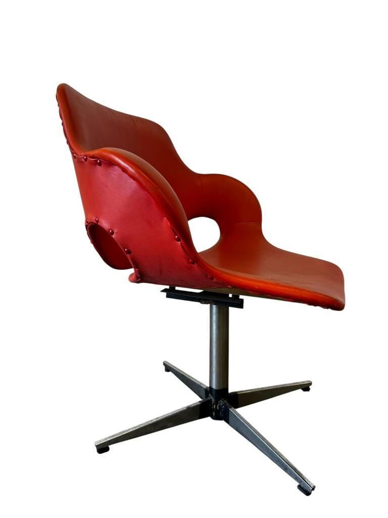 Vintage orange lounge armchair / children's chair