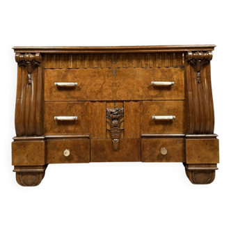 Commode époque art deco en acajou vers 1920-1930