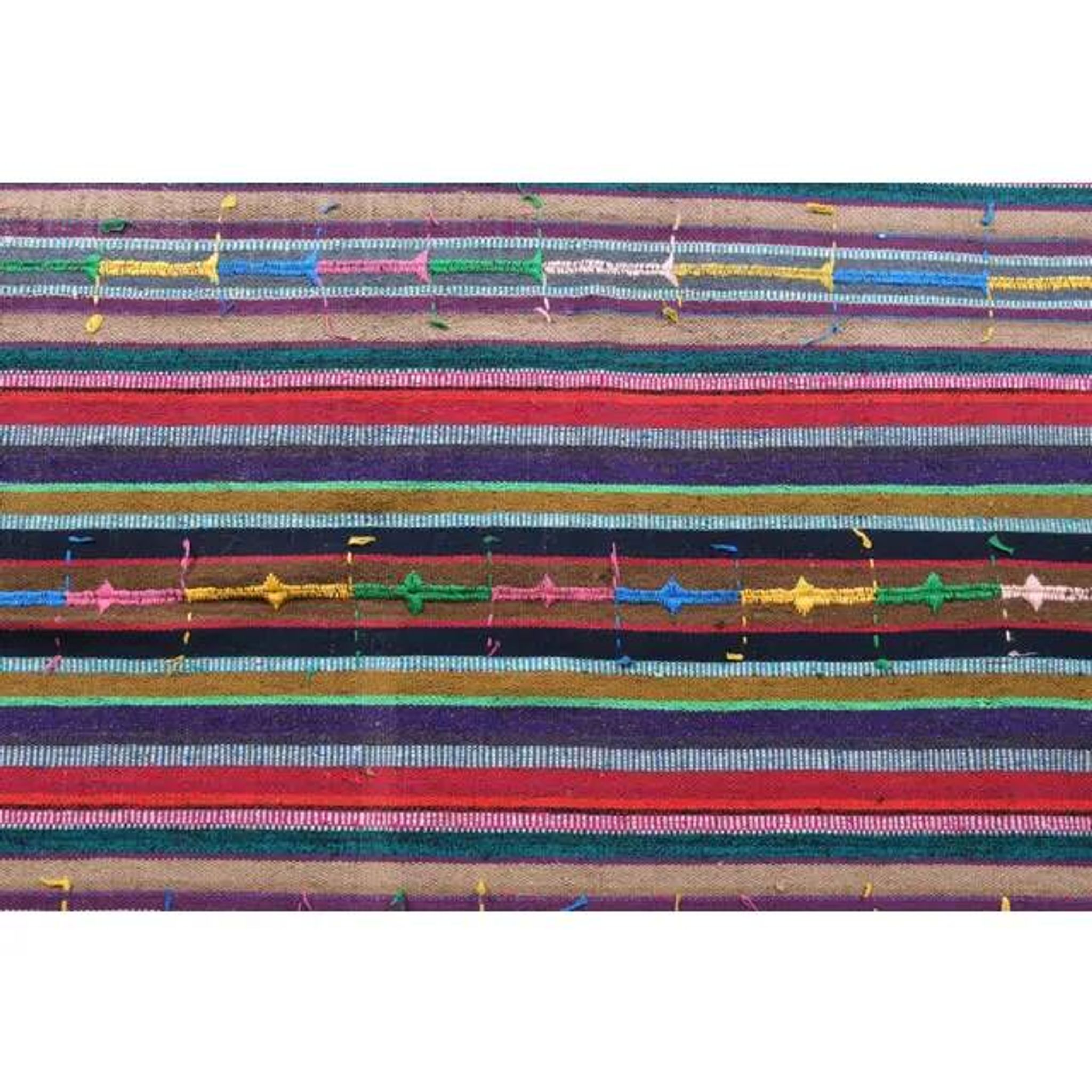 Vintage Turkish Hand-Knotted Wool Cotton Pink Kilim Area Rug 170x245