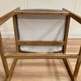 Oak chair design and scandinavian stamp 1950.