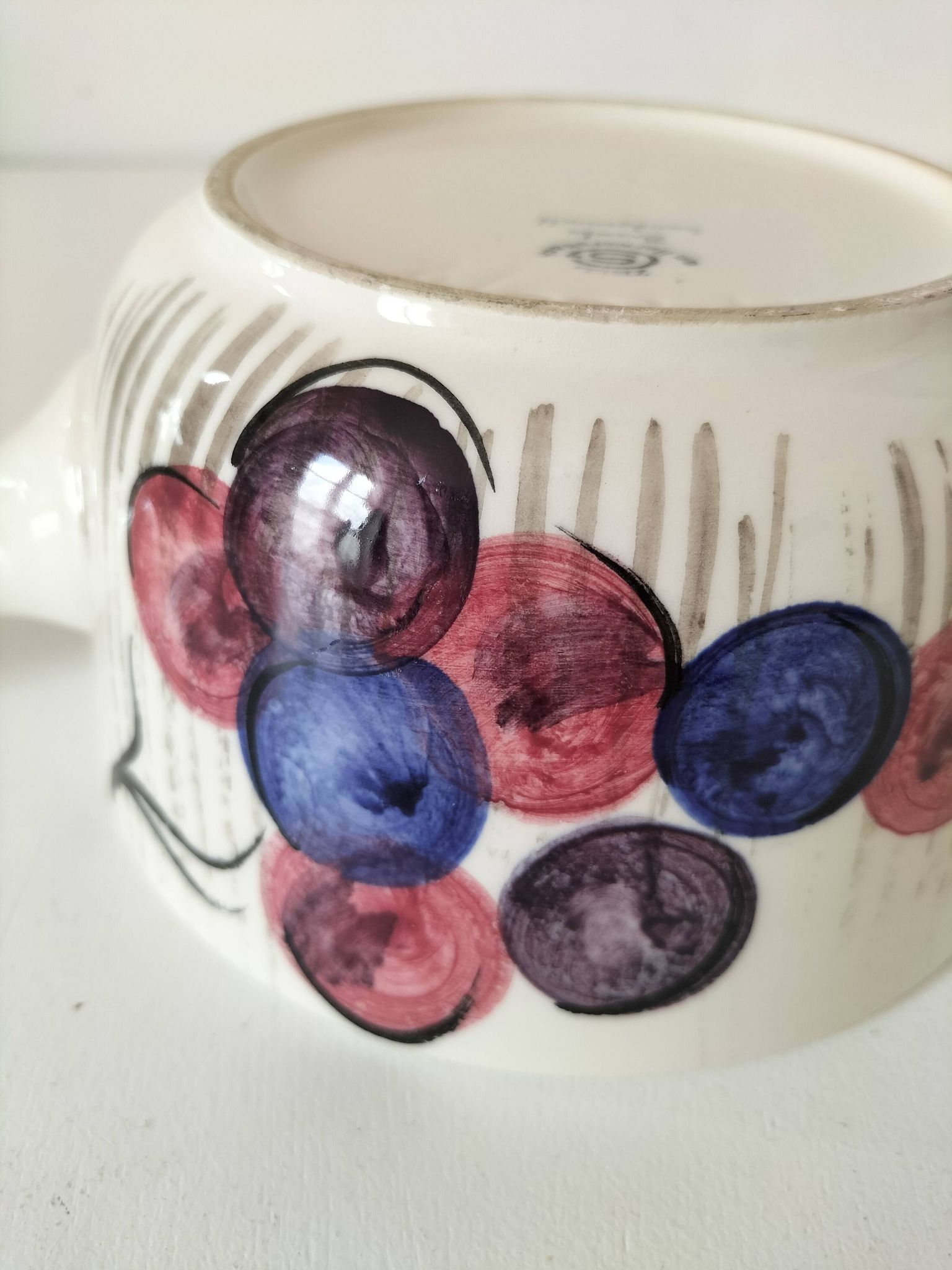 Vintage earthenware fondue pot – Zell am Harmersbach (Germany)