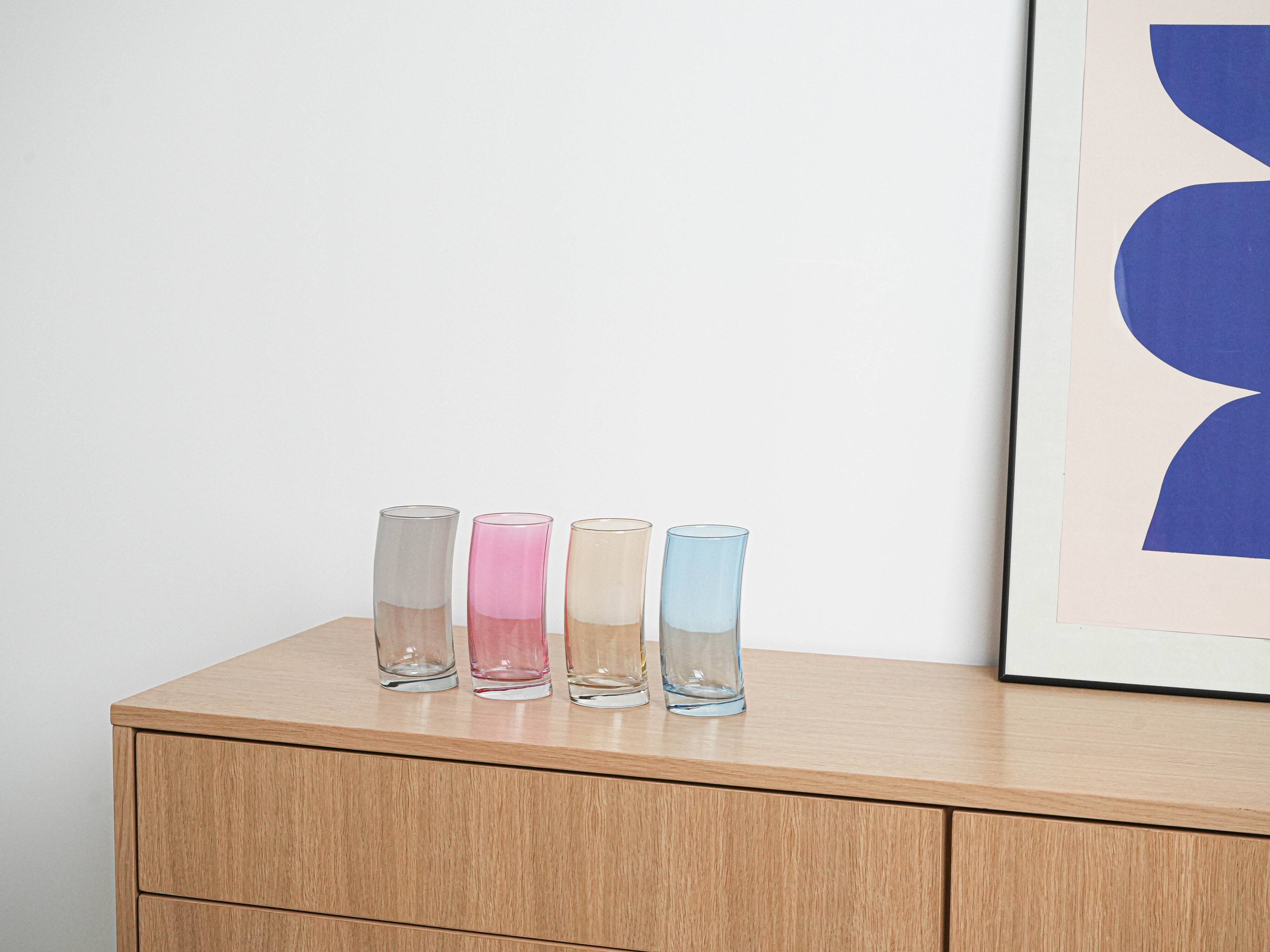 Set of glasses, Italian design, 1980s, production: Italy