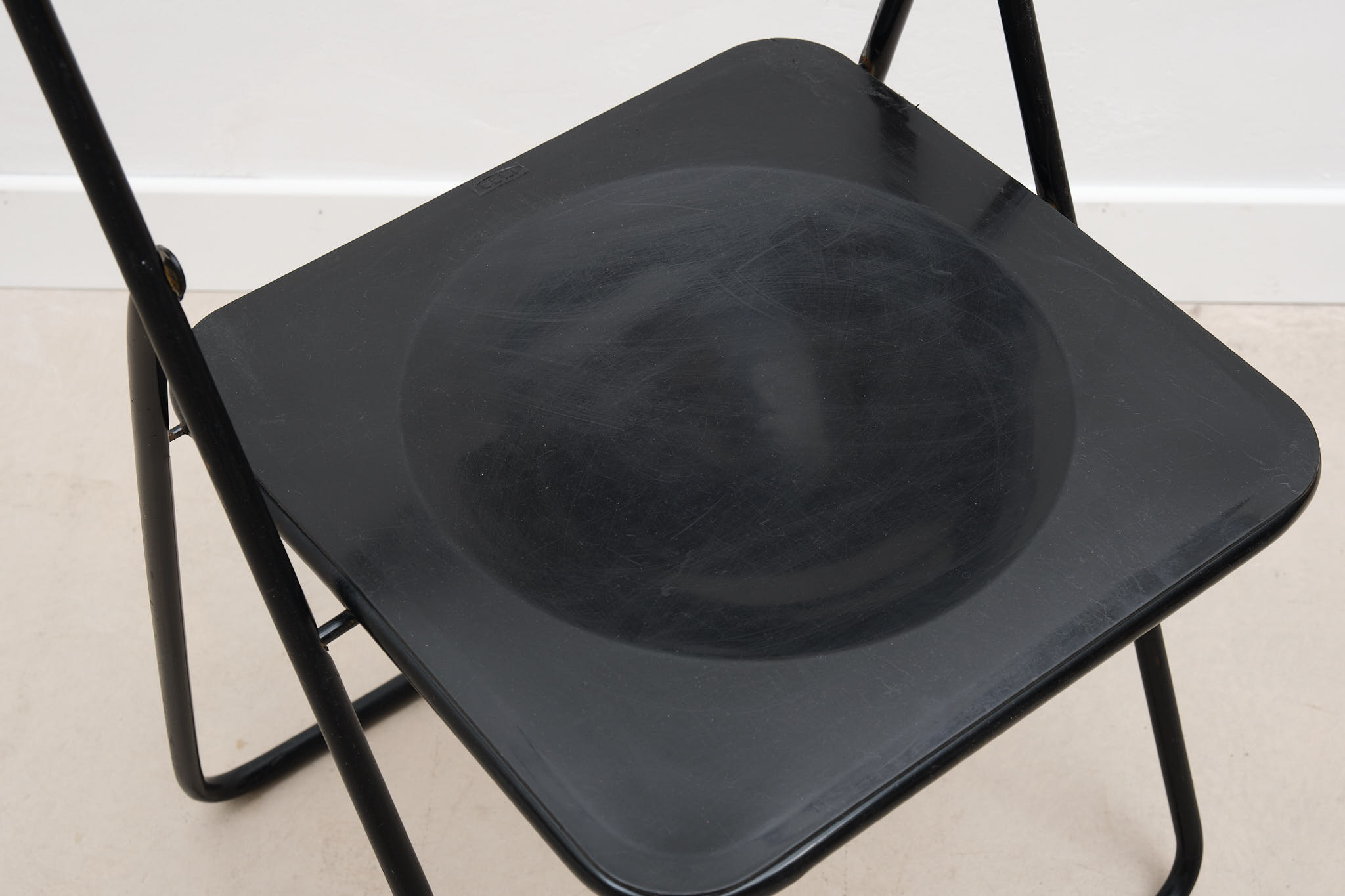 Vintage black IKEA folding chair