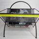 Vintage magazine holder in steel and perforated metal