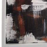Hand painted canvas with metal frame