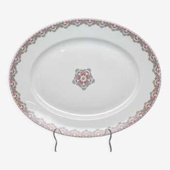 Plat ovale en porcelaine Limoges collab Bernardaud