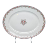 Plat ovale en porcelaine Limoges collab Bernardaud