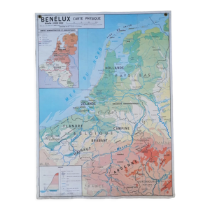 Ancienne carte MDI Bénélux et