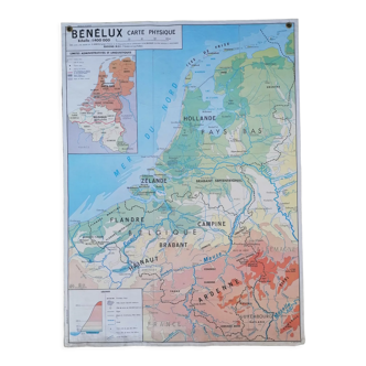 Ancienne carte MDI Bénélux et Îles Britanniques