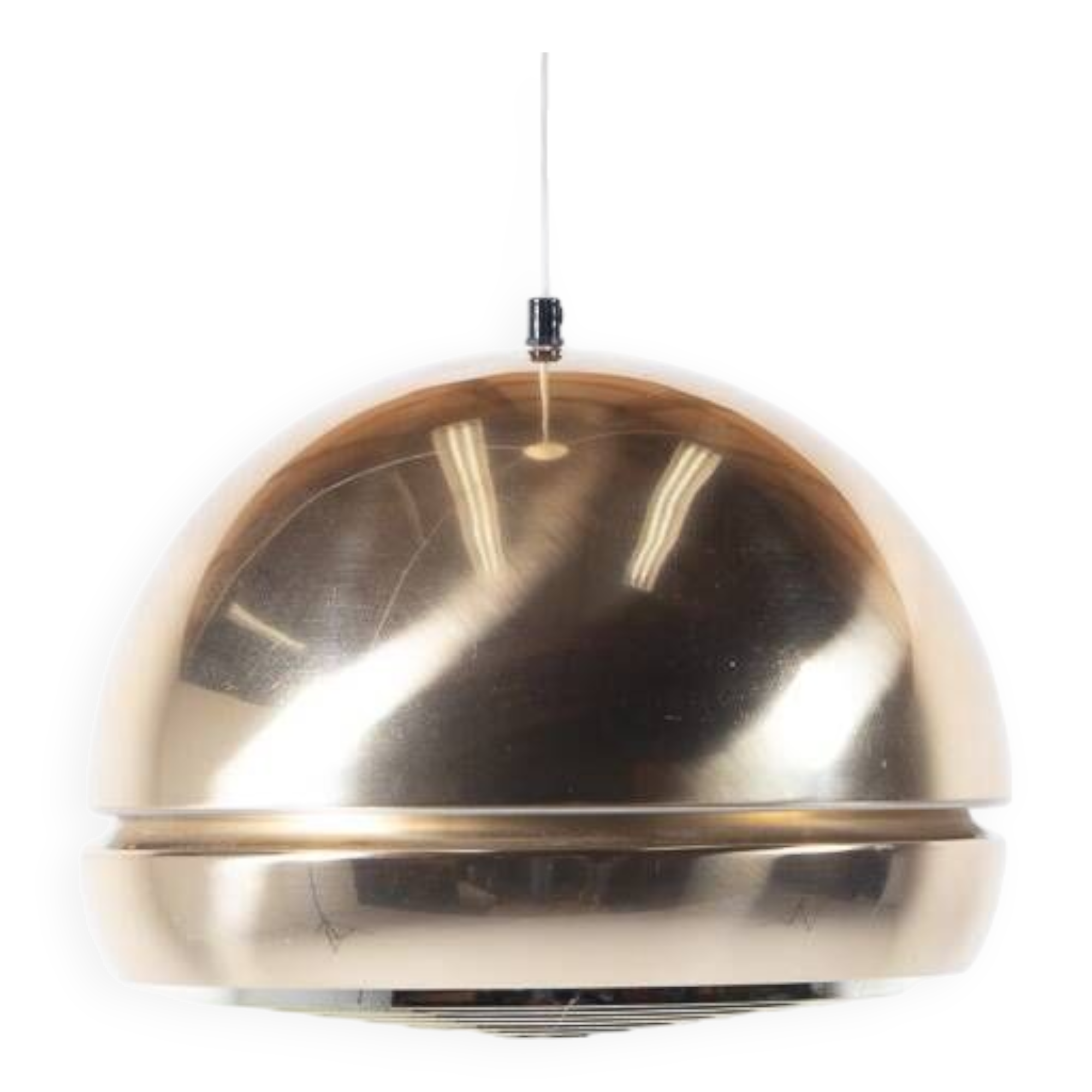 Mid- Century golden pendant lamp, Sweden