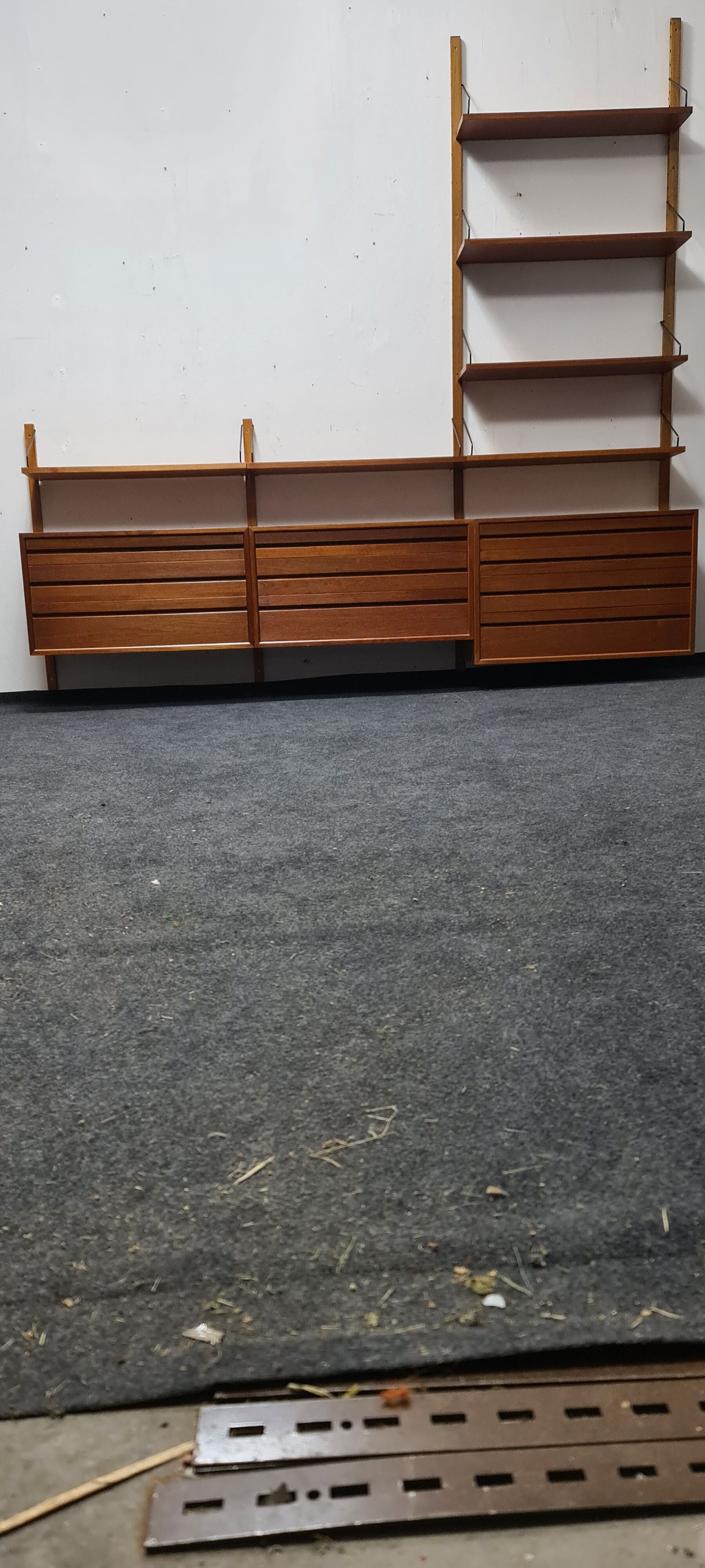 Teak wall unit by Poul Cadovious
