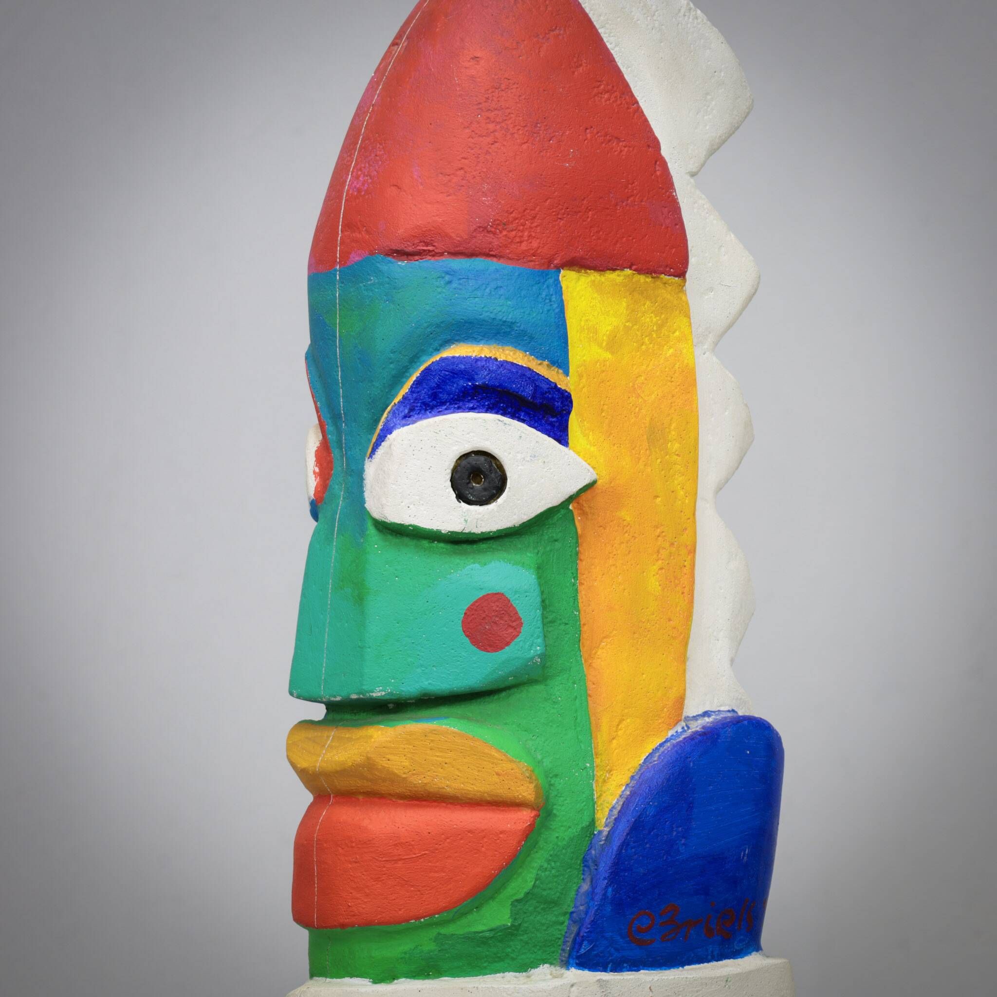 Group of unique vibrant sculptures by Clemens Briels, Netherlands 1990s