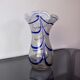 Vase seguso Bleu en verre de murano, italie, 1960
