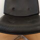 Fauteuil pivotant en skaï noir années 60