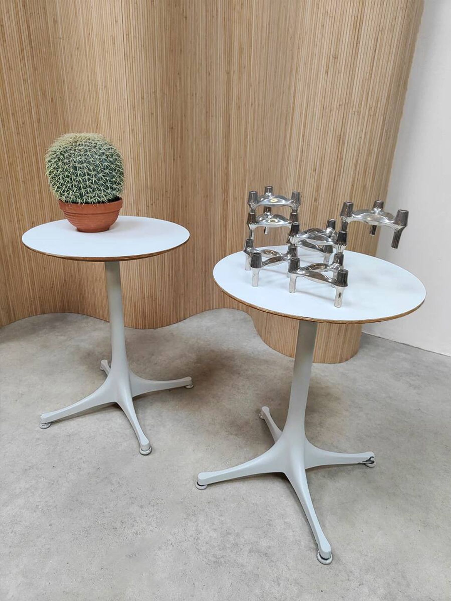 Tables d'appoint vintage design swag George Nelson pour Herman Miller