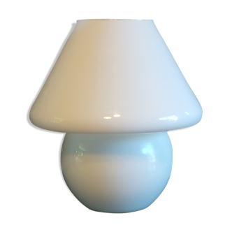 Lampe champignon vintage en opaline