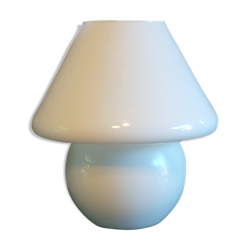 Vintage opaline mushroom lamp