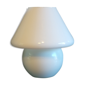 Vintage opaline mushroom lamp