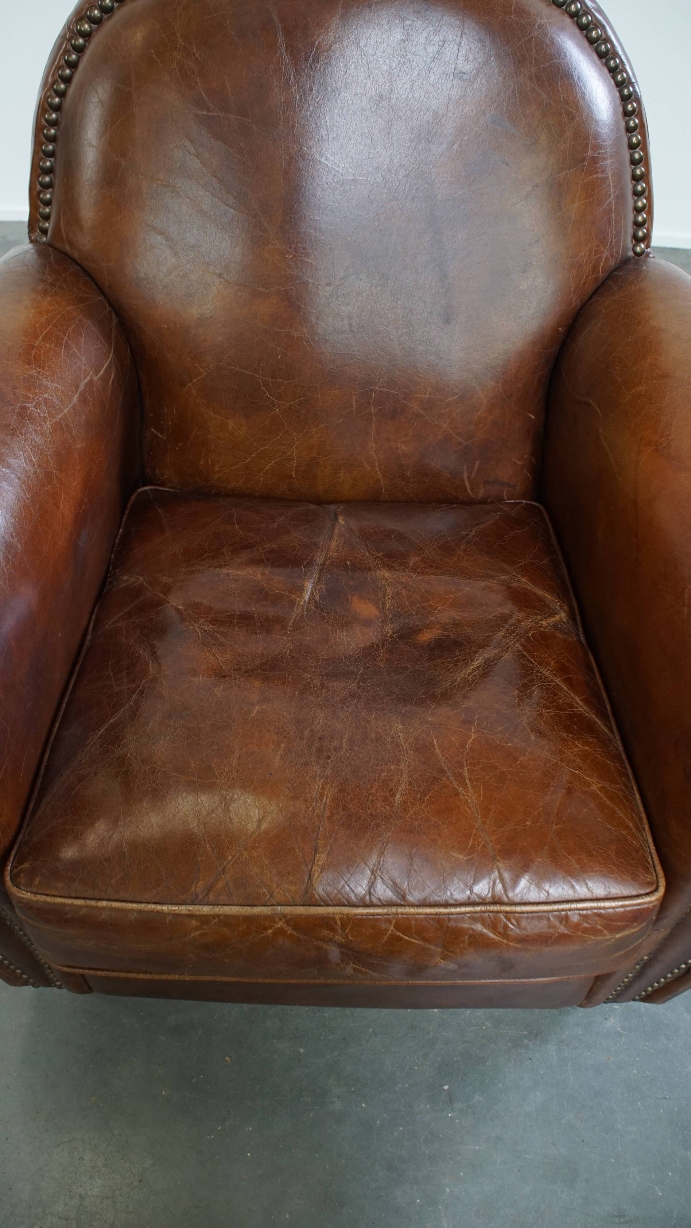 Cowhide Leather Design Armchair