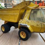 Ancien jouet en tôle camion benne basculante joustra goliath collector autophile