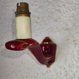 Pair of porcelain sconces 50s reds
