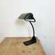Lampe de Banque Vintage en Émail Vert de BUR, 1930s