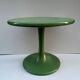 Green lacquered tulip-shaped coffee table