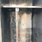 Two-door locker room with rounded edges