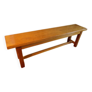 Banc lorrain ancien en chêne