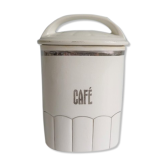 Silver white coffee pot