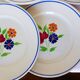 6 flat plates vintage K-G Luneville model Mat 210337
