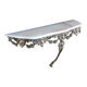 Console d’applique de style Louis XV en métal argenté