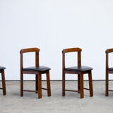 Table set and built-in chairs (x4) Vintage Scandinavian 1960