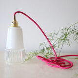 Vintage glass hanging lamp