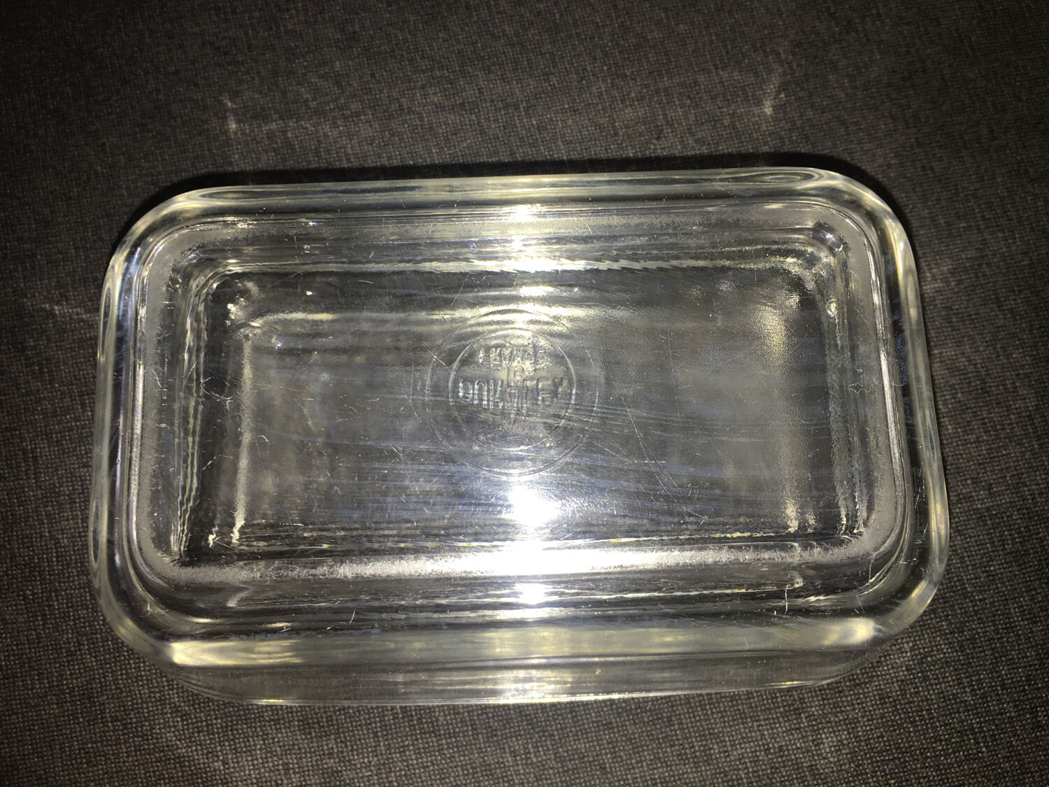 Duralex butter dish