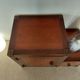 Step ladder side table in cherry wood and brass - Roche Bobois