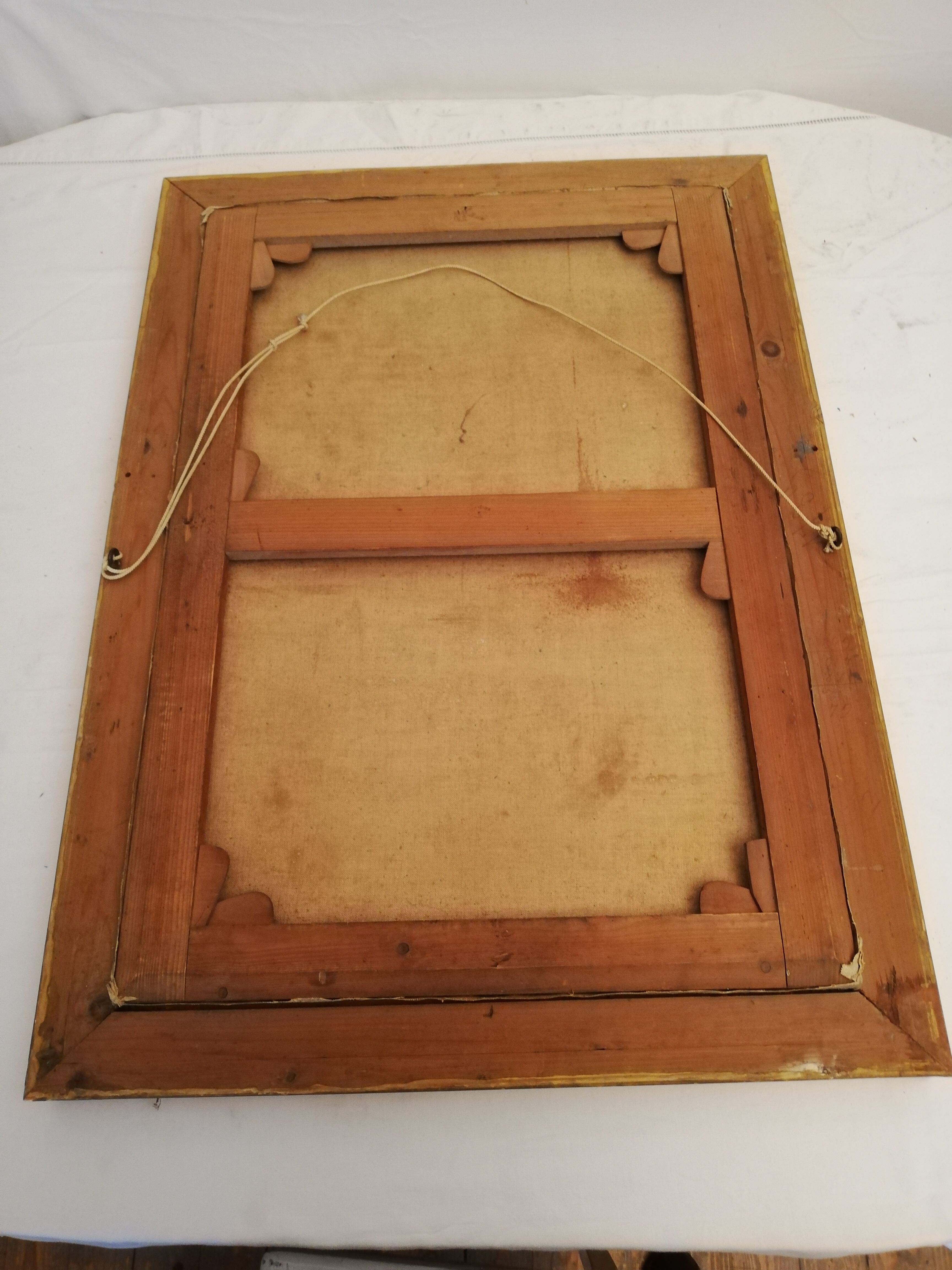 Oil on canvas bouquet of roses