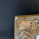 Miroir noir et or style Empire 34x39cm