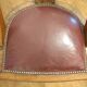 Set of 6 antique chairs - Art Deco style - Wood burl and leather