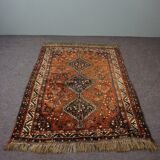 Colorful oriental carpet knotted by hand 190x130cm