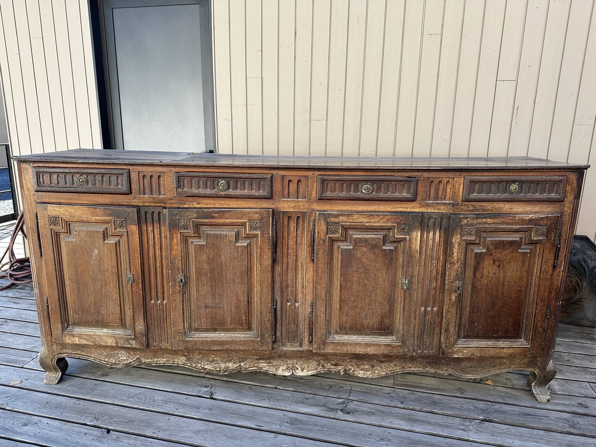 Eighteenth-century walnut enfilade