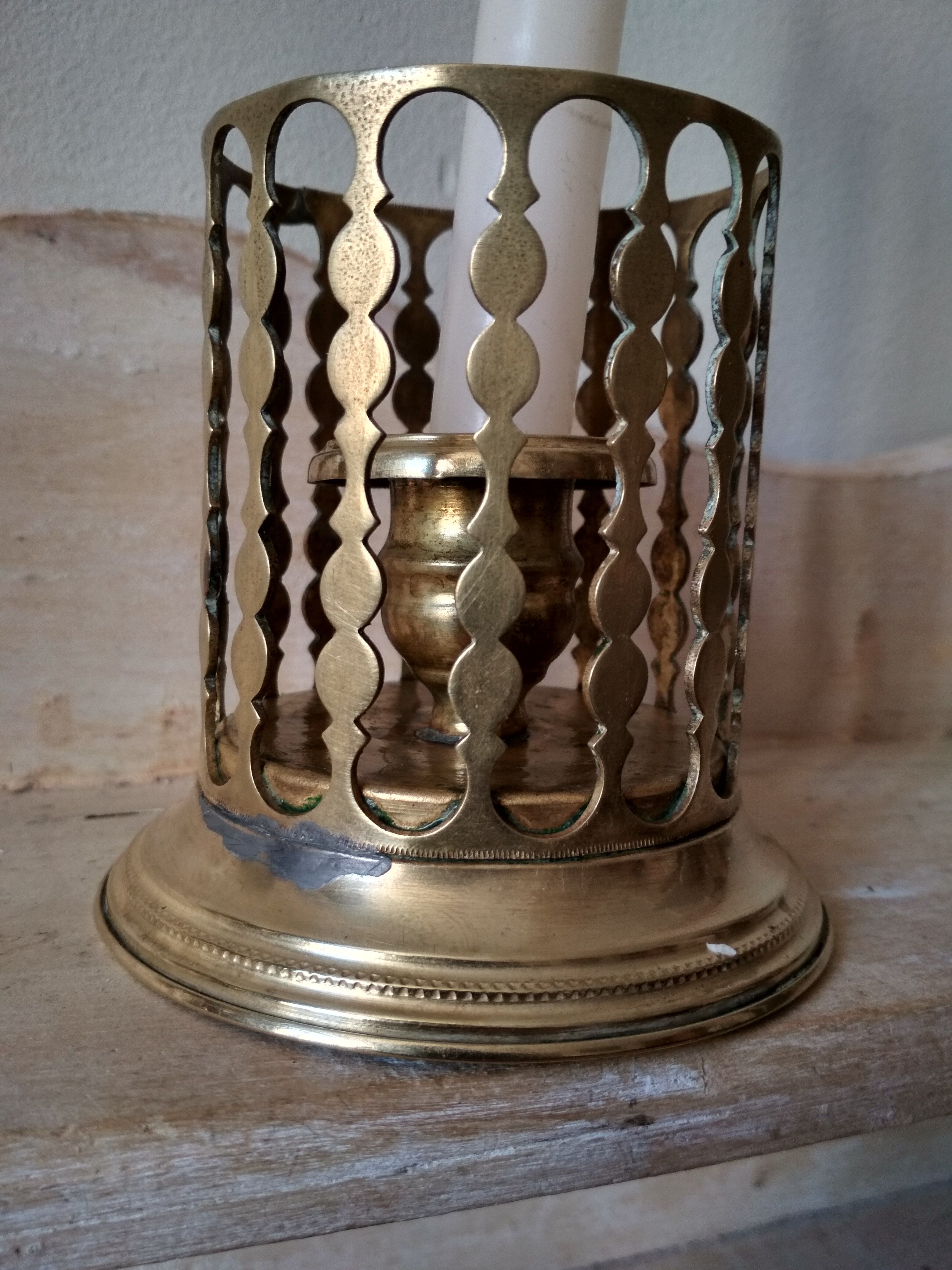 Brass candle holder