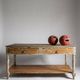 Antique wooden draper's counter