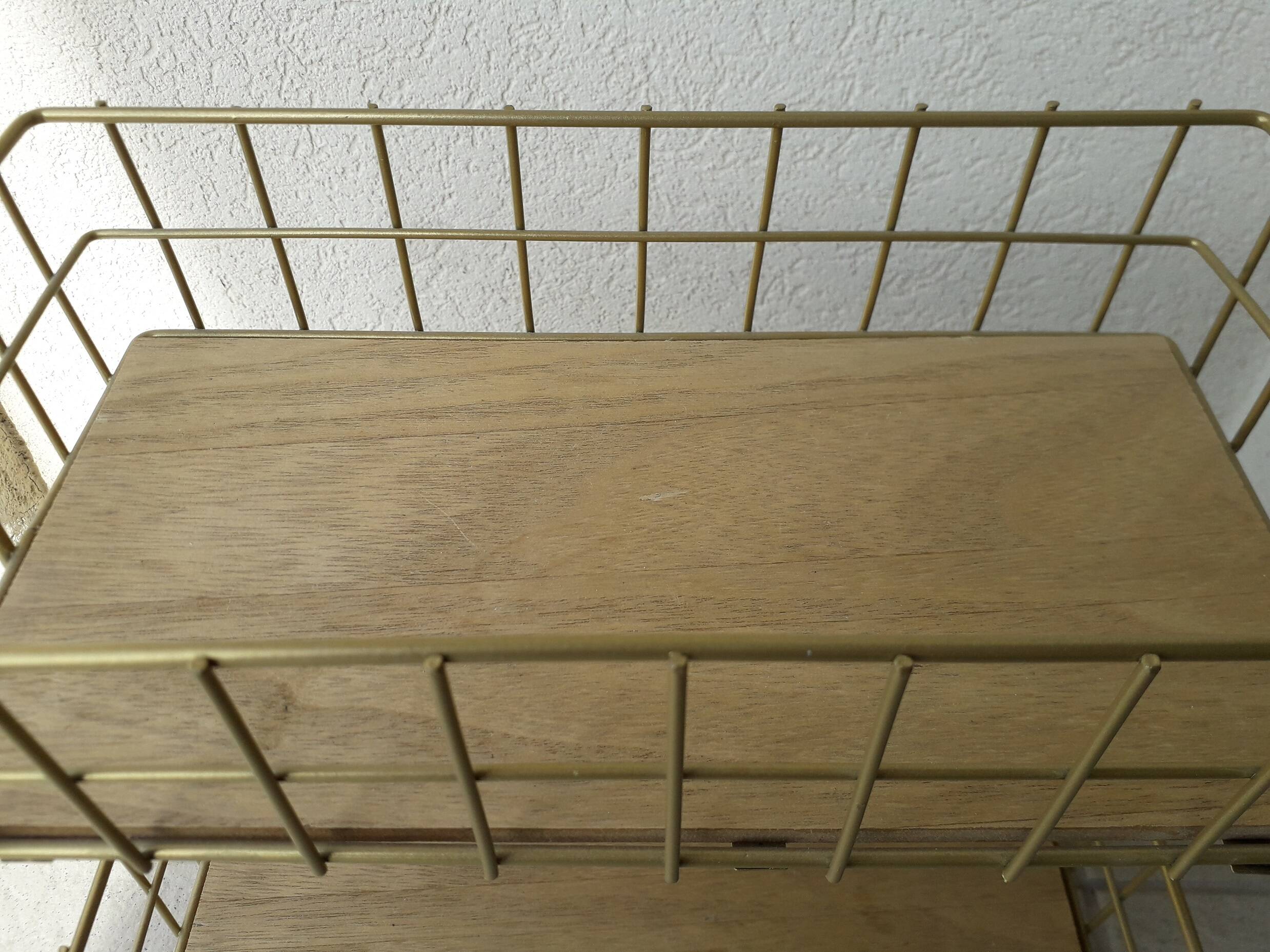 Panier de rangement en métal