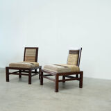 Set of two French lounge chairs